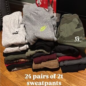 Boys sweatpant lot 2T